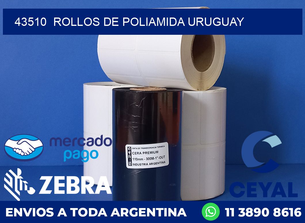 43510  ROLLOS DE POLIAMIDA URUGUAY