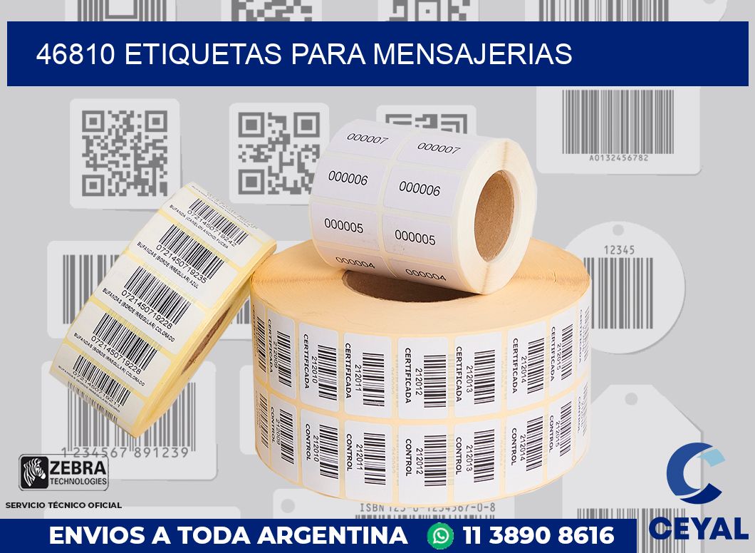 46810 ETIQUETAS PARA MENSAJERIAS
