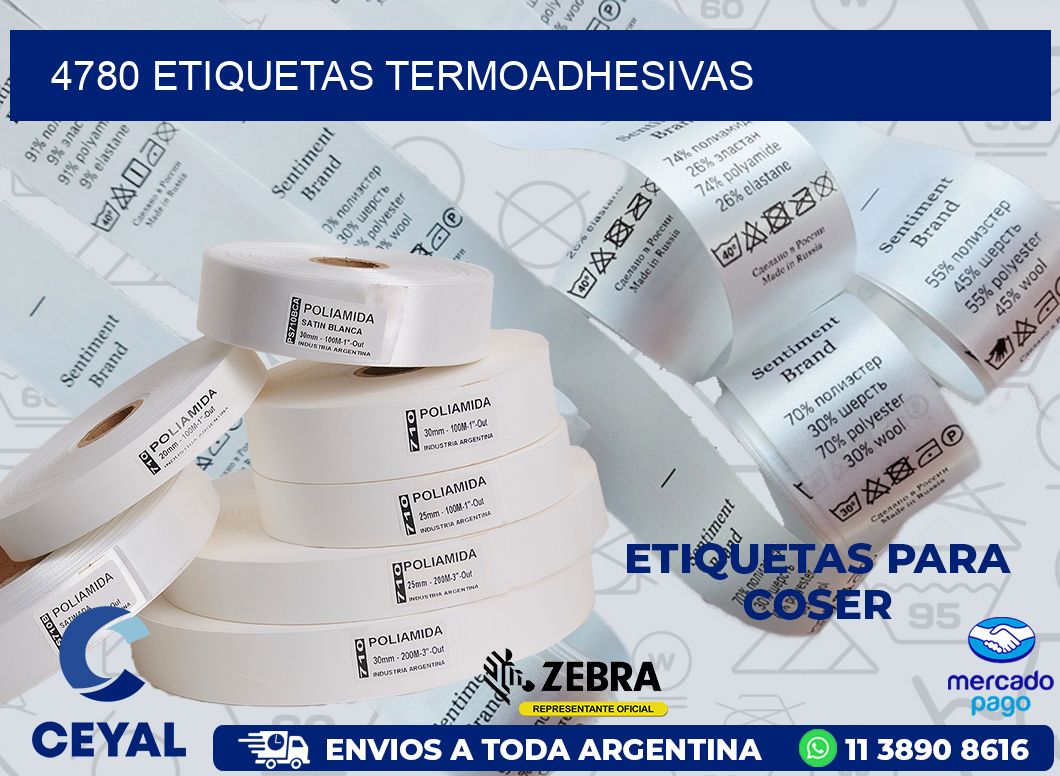 4780 ETIQUETAS TERMOADHESIVAS