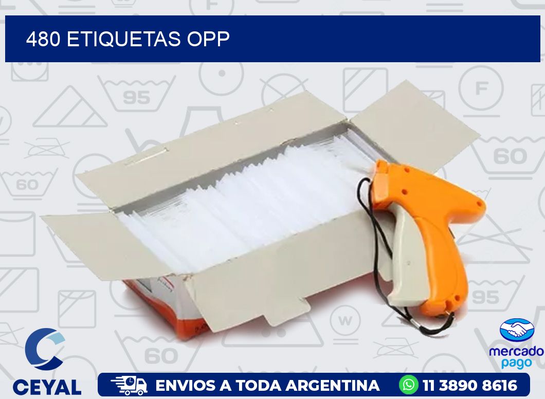 480 ETIQUETAS OPP