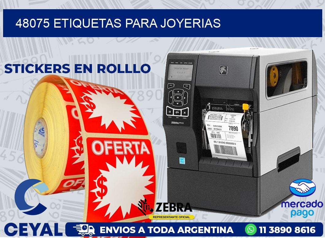 48075 ETIQUETAS PARA JOYERIAS