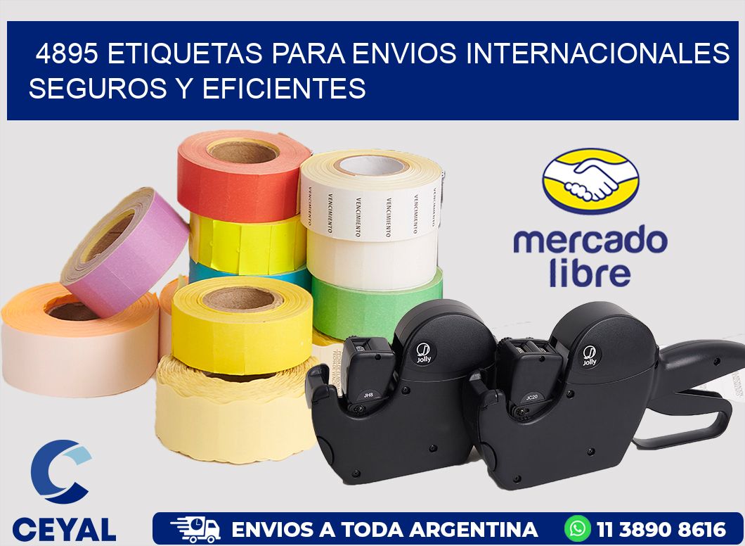4895 ETIQUETAS PARA ENVIOS INTERNACIONALES SEGUROS Y EFICIENTES