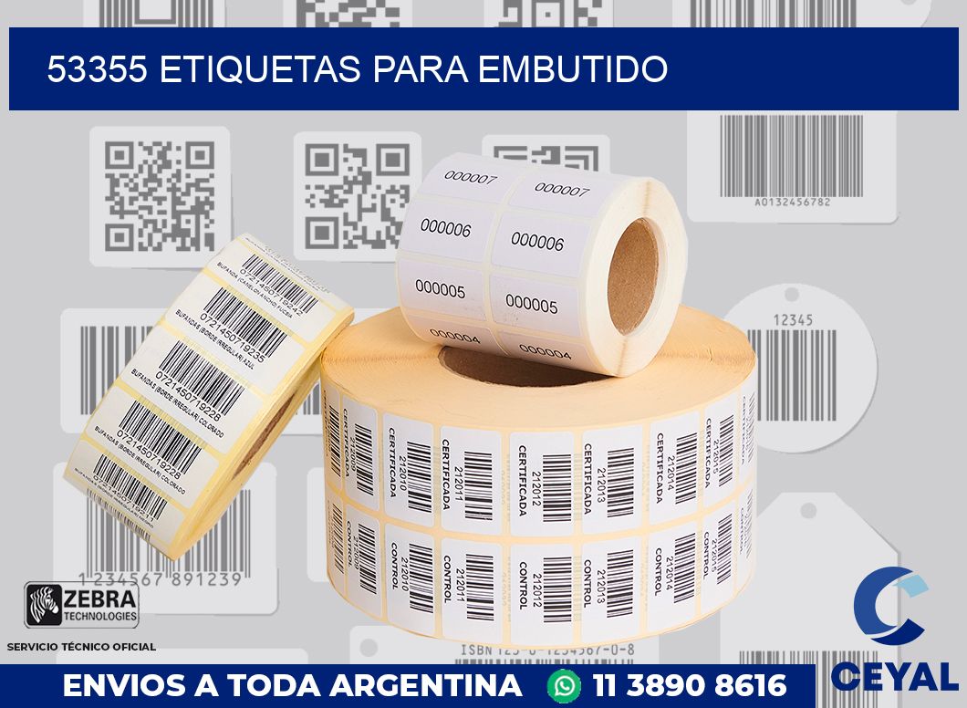 53355 ETIQUETAS PARA EMBUTIDO