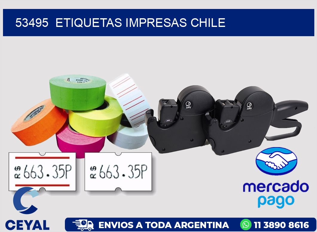 53495  ETIQUETAS IMPRESAS CHILE