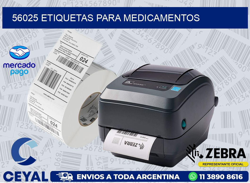 56025 ETIQUETAS PARA MEDICAMENTOS