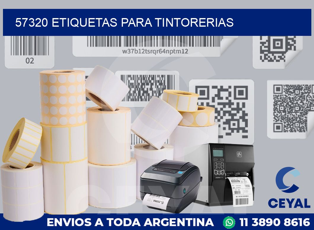 57320 ETIQUETAS PARA TINTORERIAS