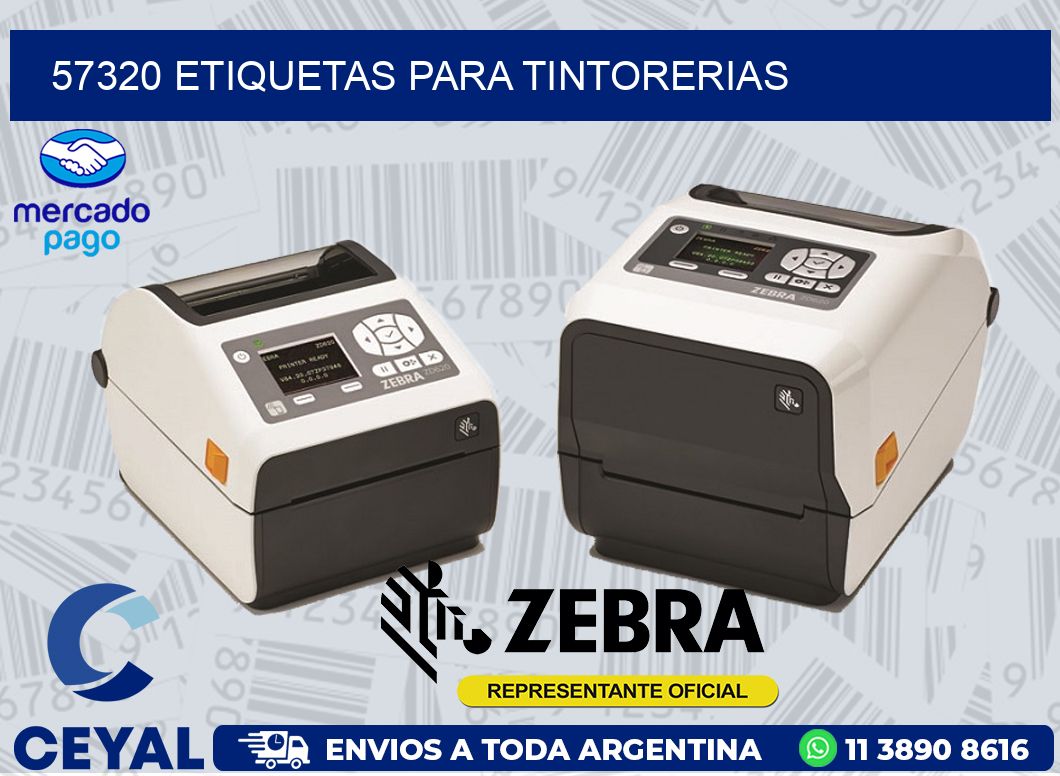 57320 ETIQUETAS PARA TINTORERIAS