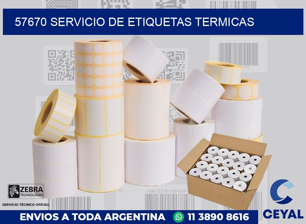 57670 SERVICIO DE ETIQUETAS TERMICAS