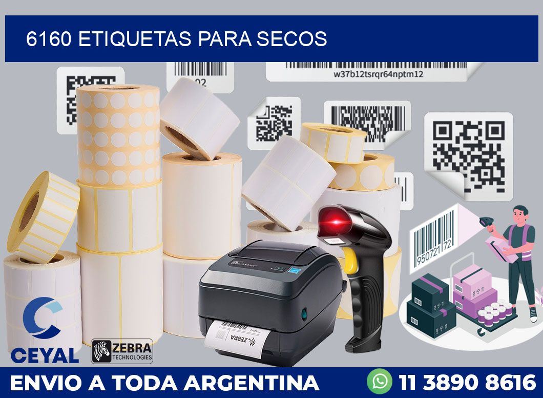 6160 ETIQUETAS PARA SECOS