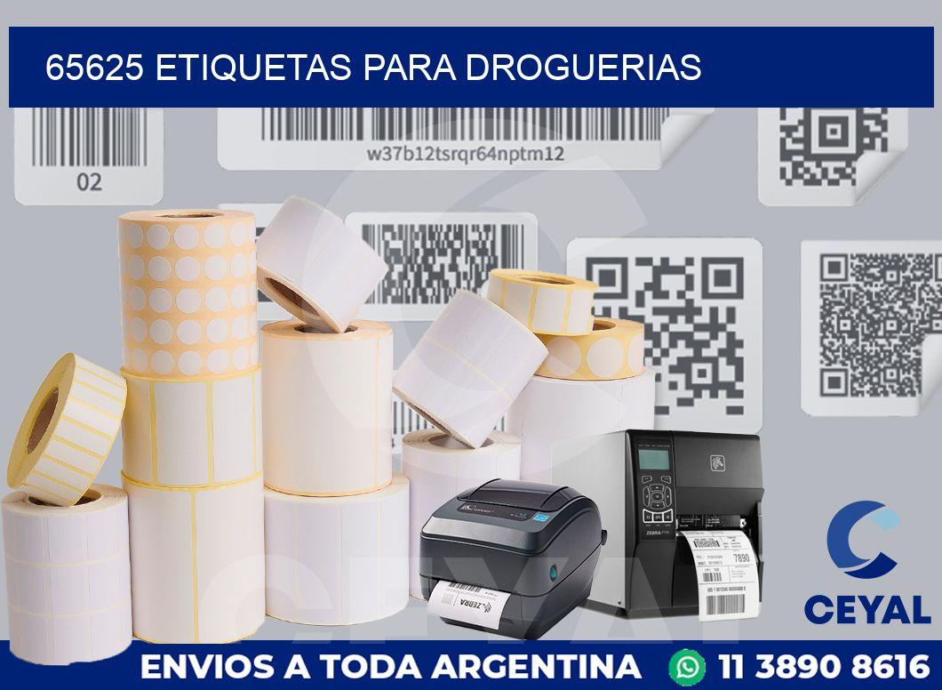 65625 ETIQUETAS PARA DROGUERIAS