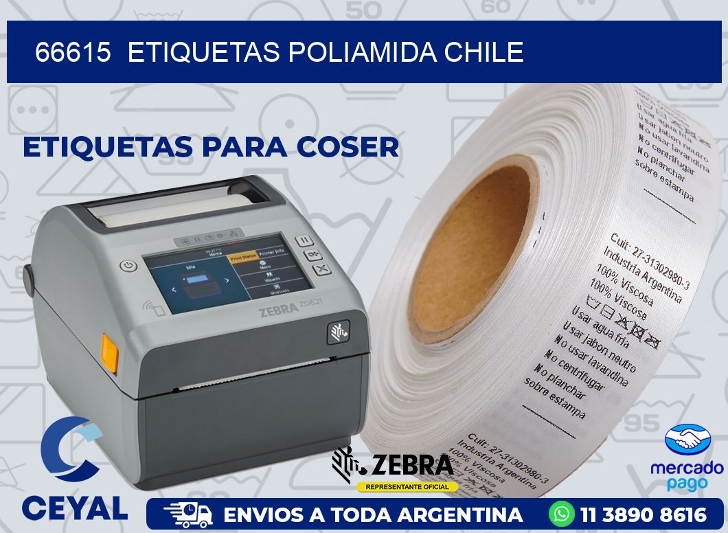 66615  ETIQUETAS POLIAMIDA CHILE