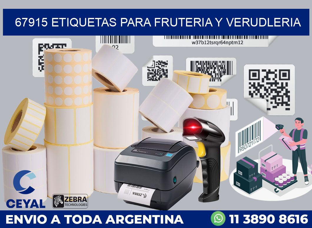 67915 ETIQUETAS PARA FRUTERIA Y VERUDLERIA