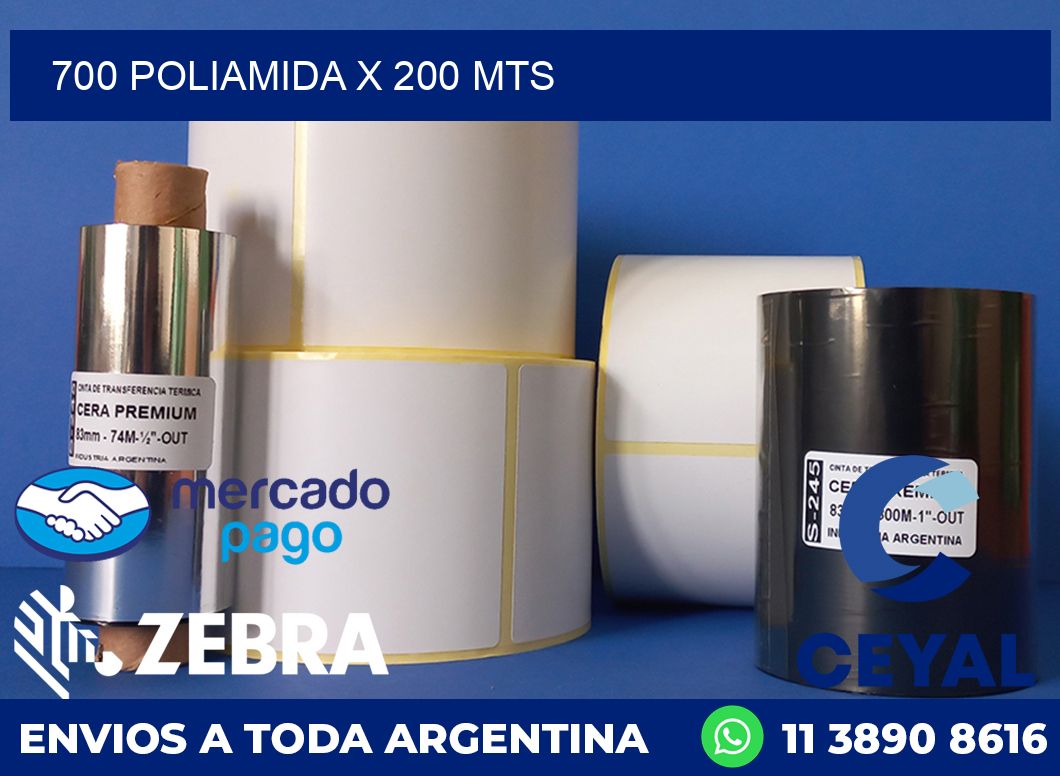 700 POLIAMIDA X 200 MTS