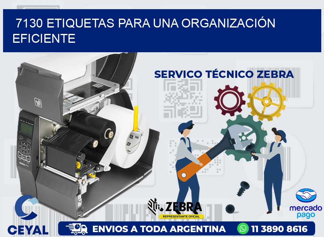 7130 ETIQUETAS PARA UNA ORGANIZACIÓN EFICIENTE