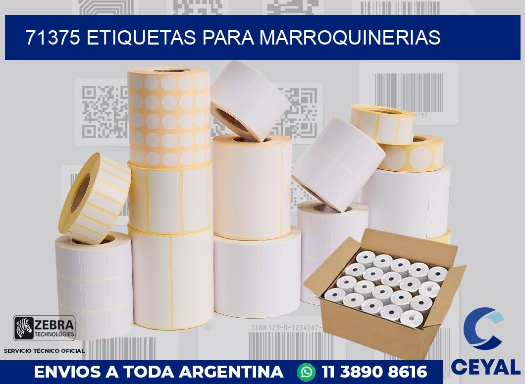 71375 ETIQUETAS PARA MARROQUINERIAS