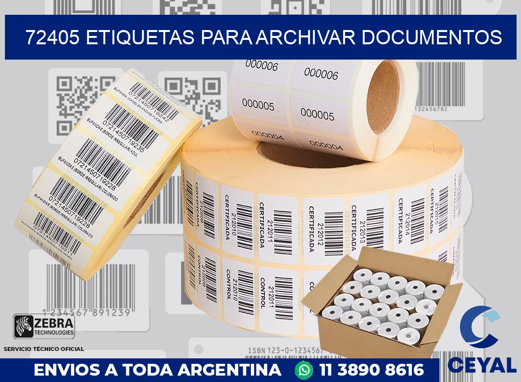 72405 ETIQUETAS PARA ARCHIVAR DOCUMENTOS