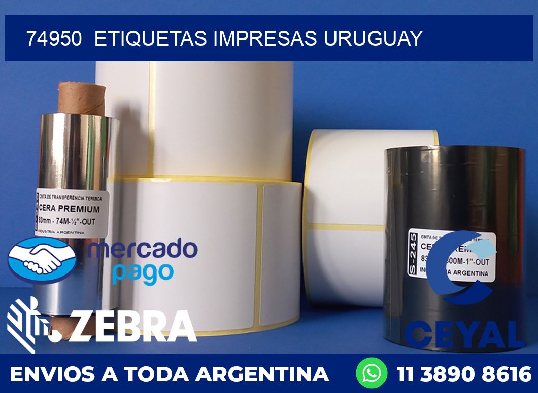 74950  ETIQUETAS IMPRESAS URUGUAY