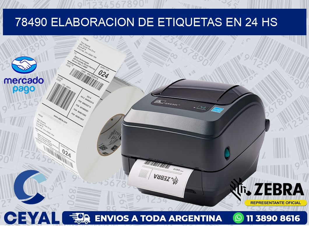 78490 ELABORACION DE ETIQUETAS EN 24 HS