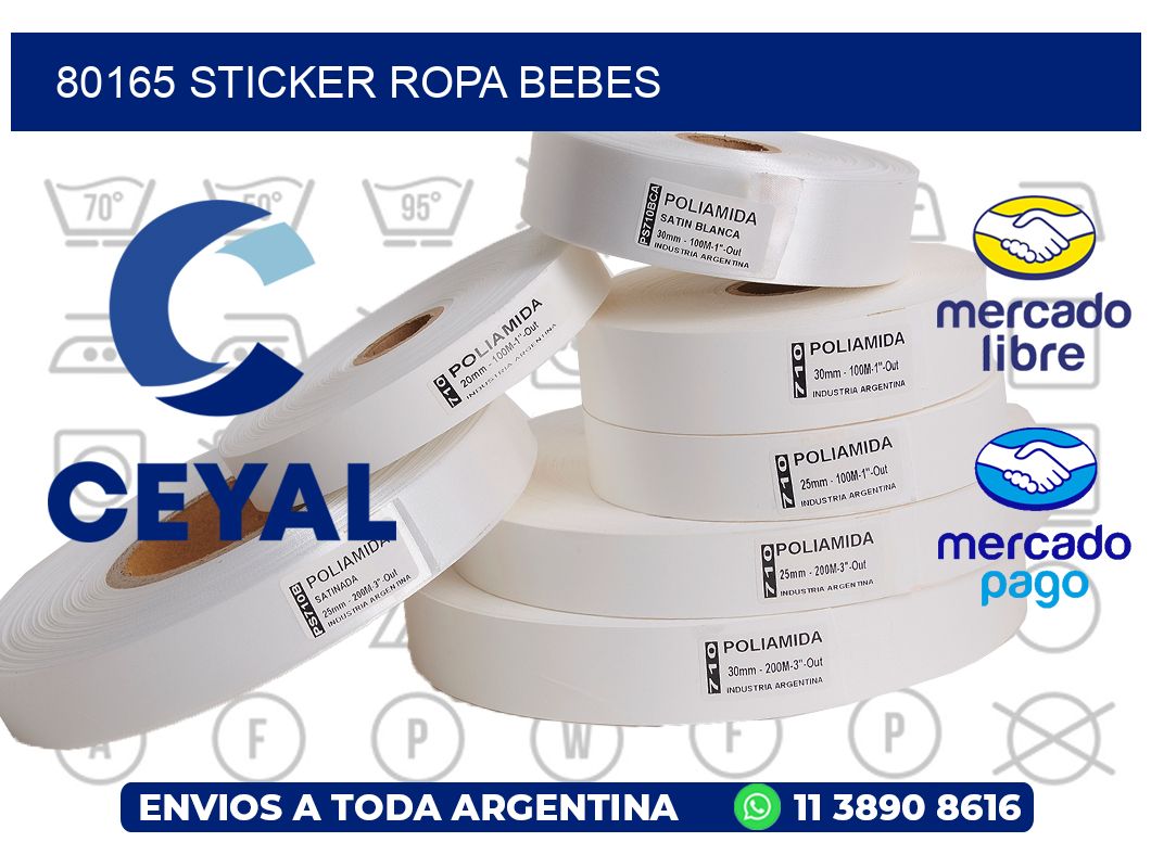 80165 STICKER ROPA BEBES