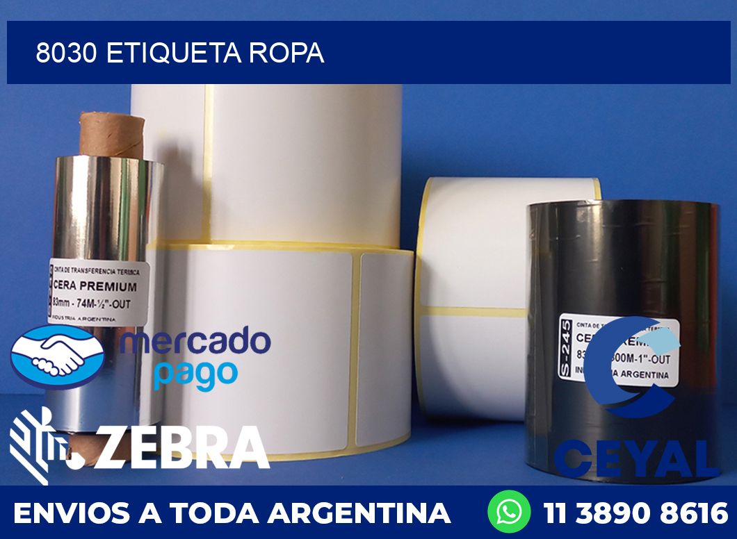 8030 ETIQUETA ROPA