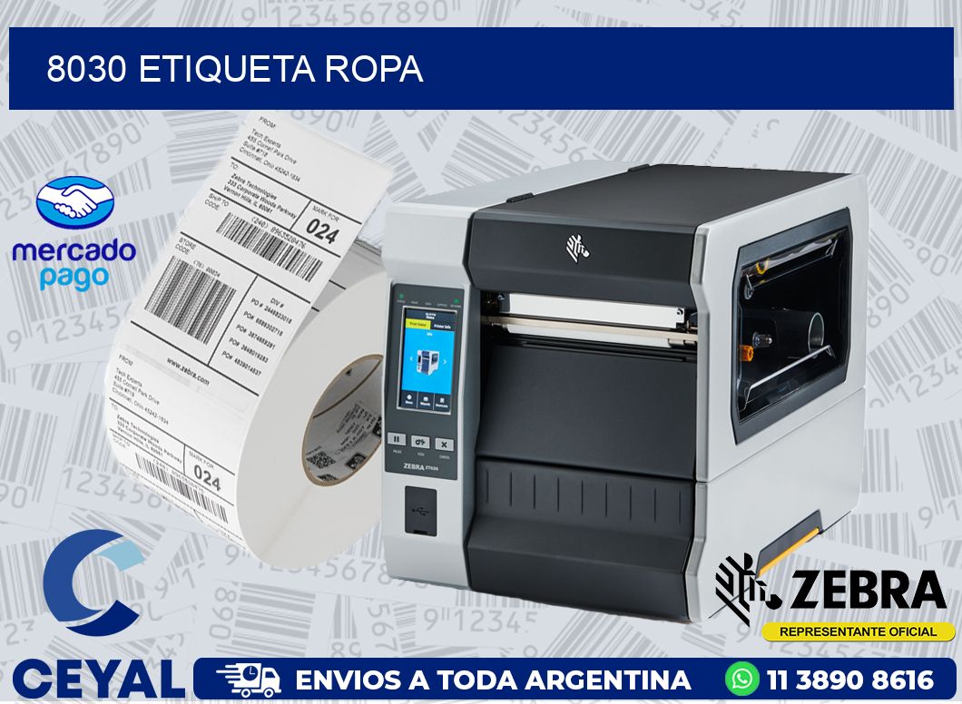 8030 ETIQUETA ROPA
