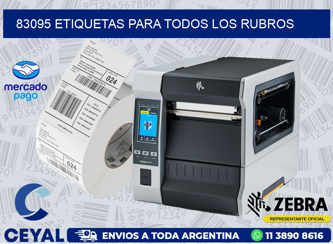 83095 ETIQUETAS PARA TODOS LOS RUBROS