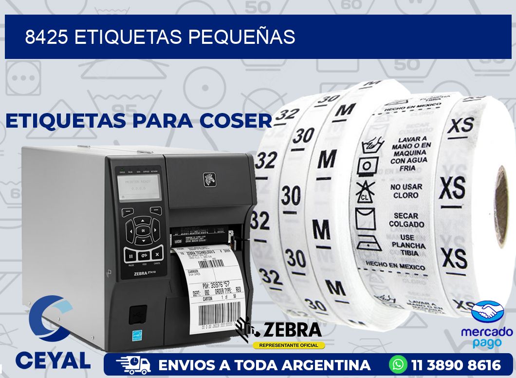 8425 ETIQUETAS PEQUEÑAS