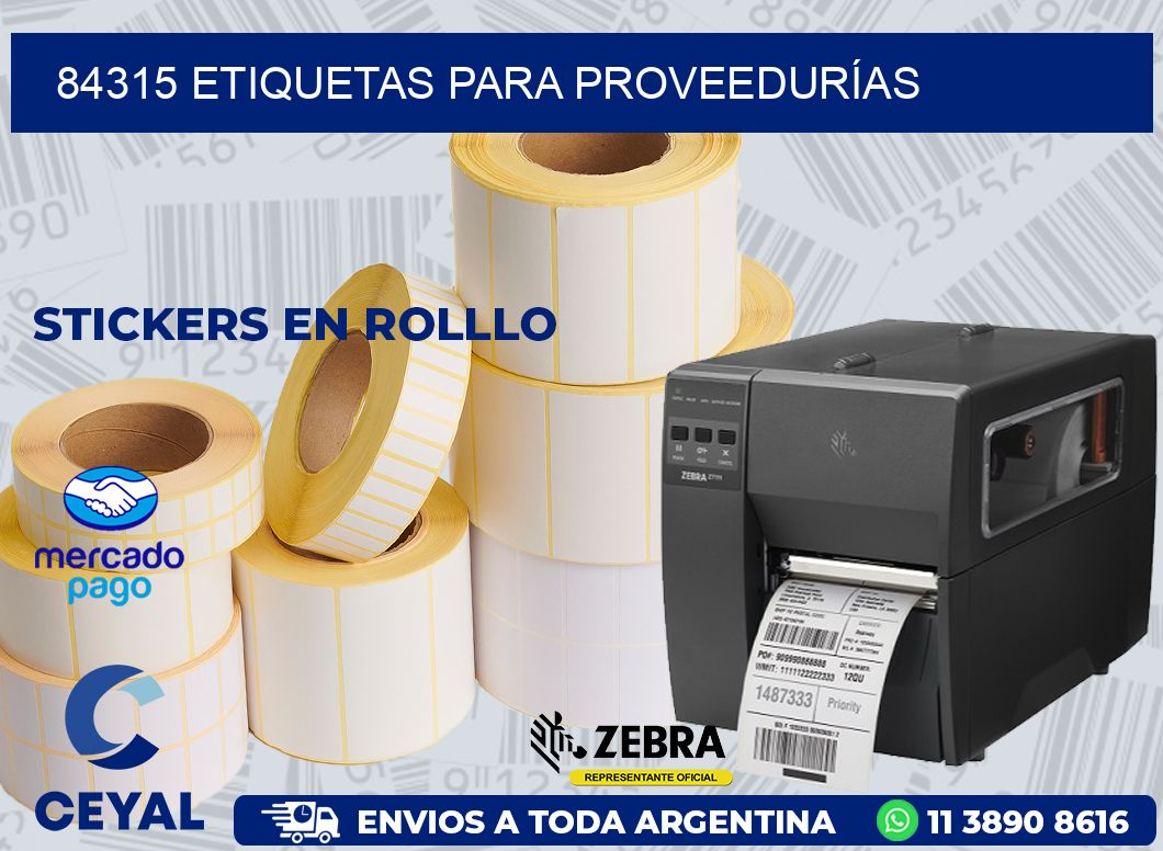 84315 ETIQUETAS PARA PROVEEDURÍAS