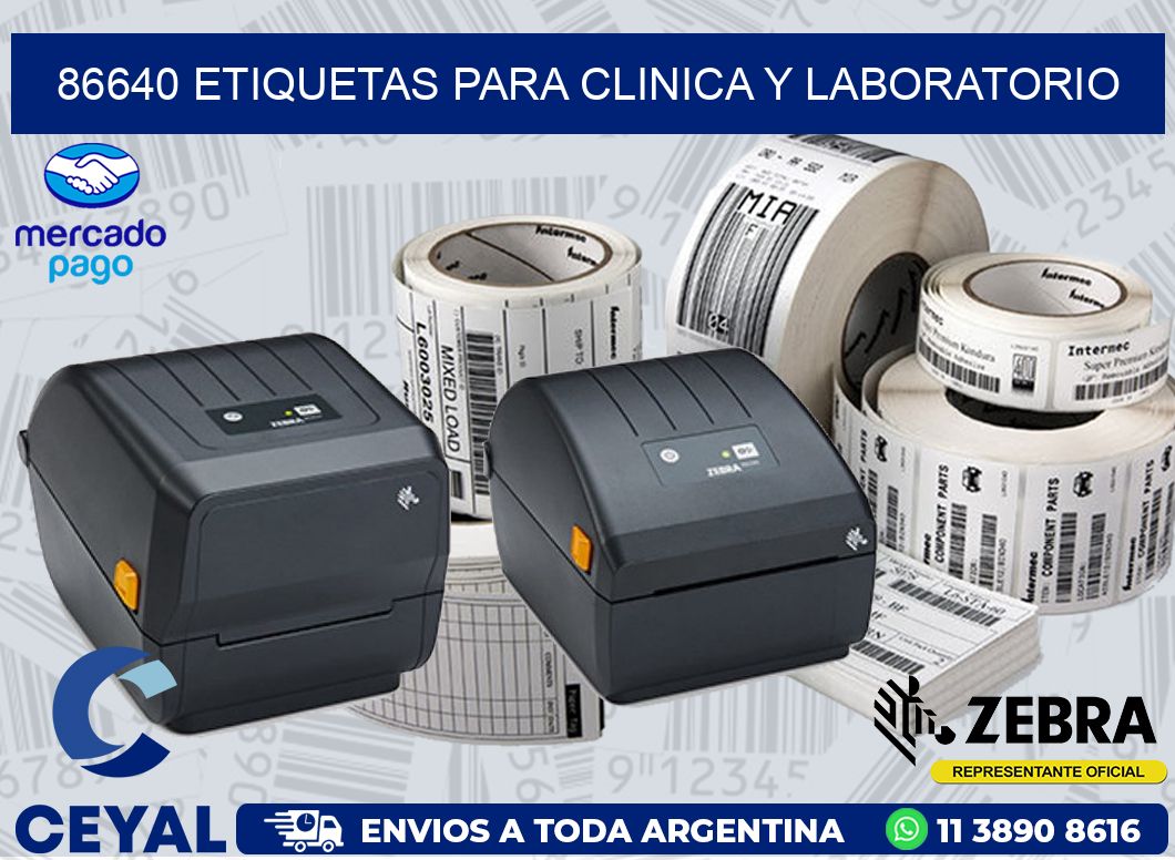 86640 ETIQUETAS PARA CLINICA Y LABORATORIO