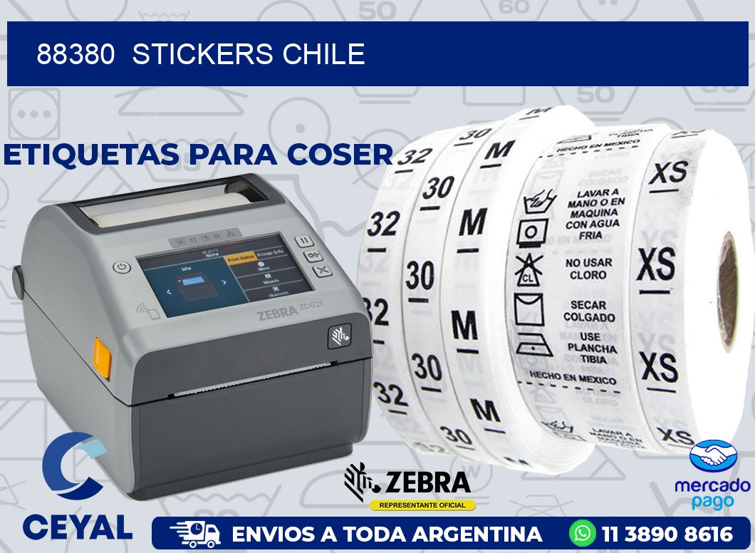 88380  STICKERS CHILE