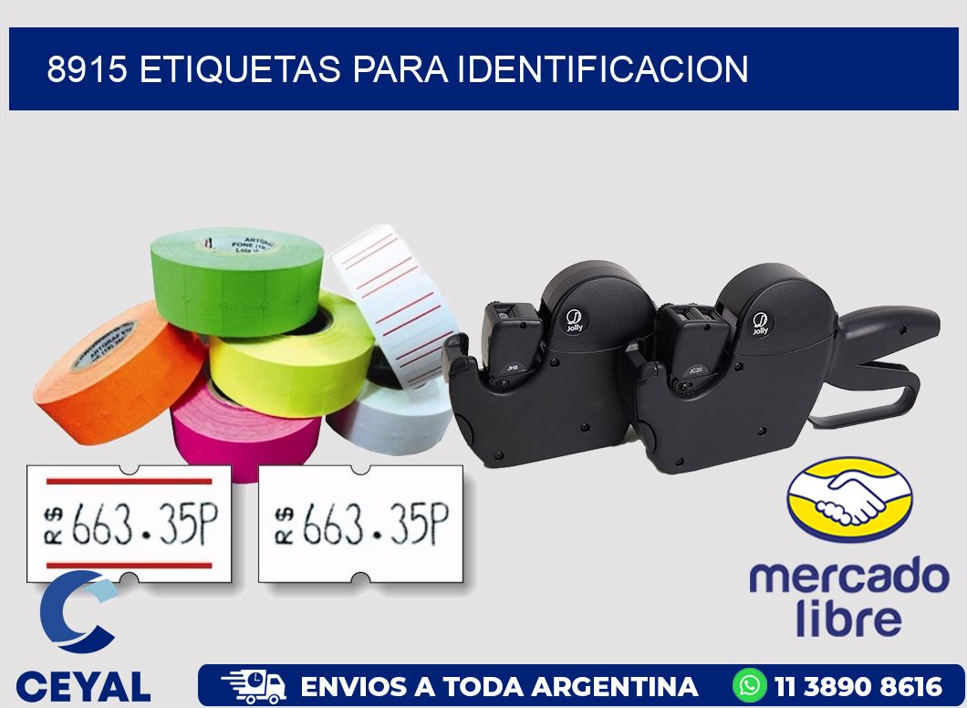 8915 ETIQUETAS PARA IDENTIFICACION