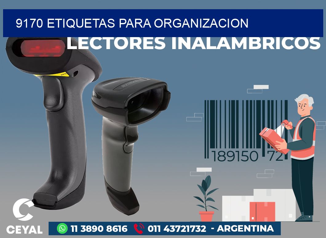 9170 ETIQUETAS PARA ORGANIZACION