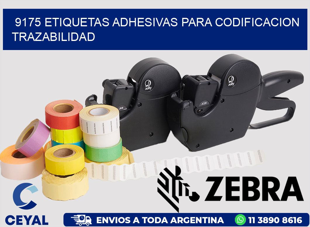 9175 ETIQUETAS ADHESIVAS PARA CODIFICACION TRAZABILIDAD