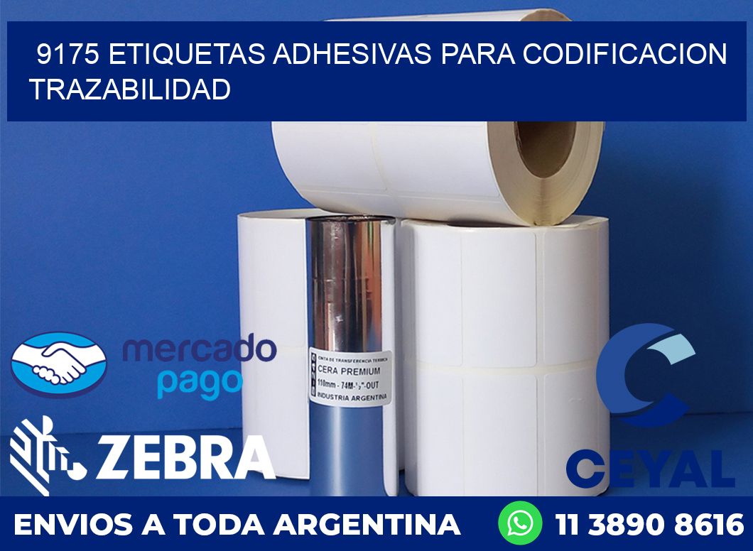 9175 ETIQUETAS ADHESIVAS PARA CODIFICACION TRAZABILIDAD