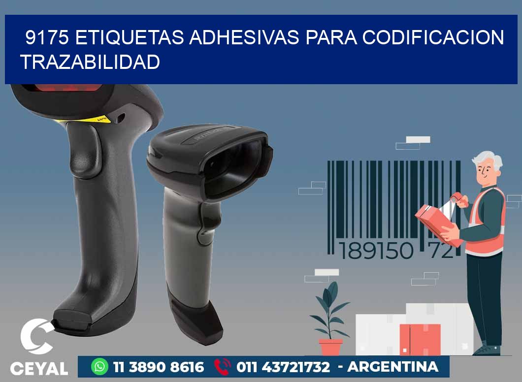9175 ETIQUETAS ADHESIVAS PARA CODIFICACION TRAZABILIDAD