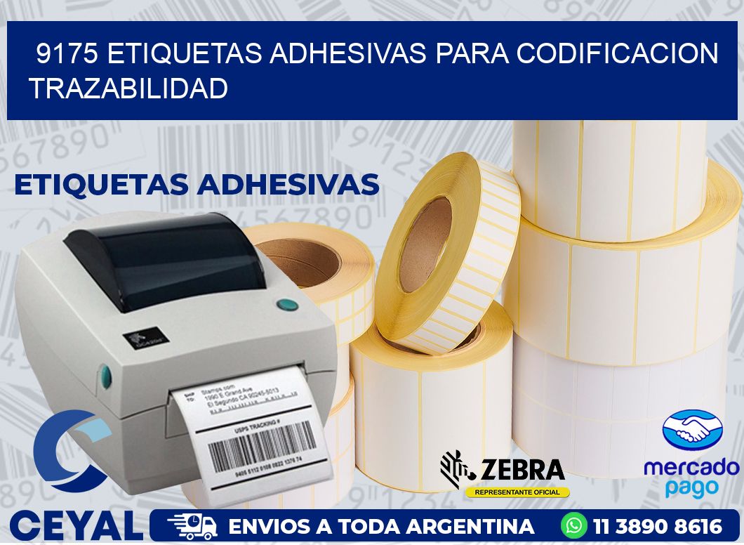 9175 ETIQUETAS ADHESIVAS PARA CODIFICACION TRAZABILIDAD