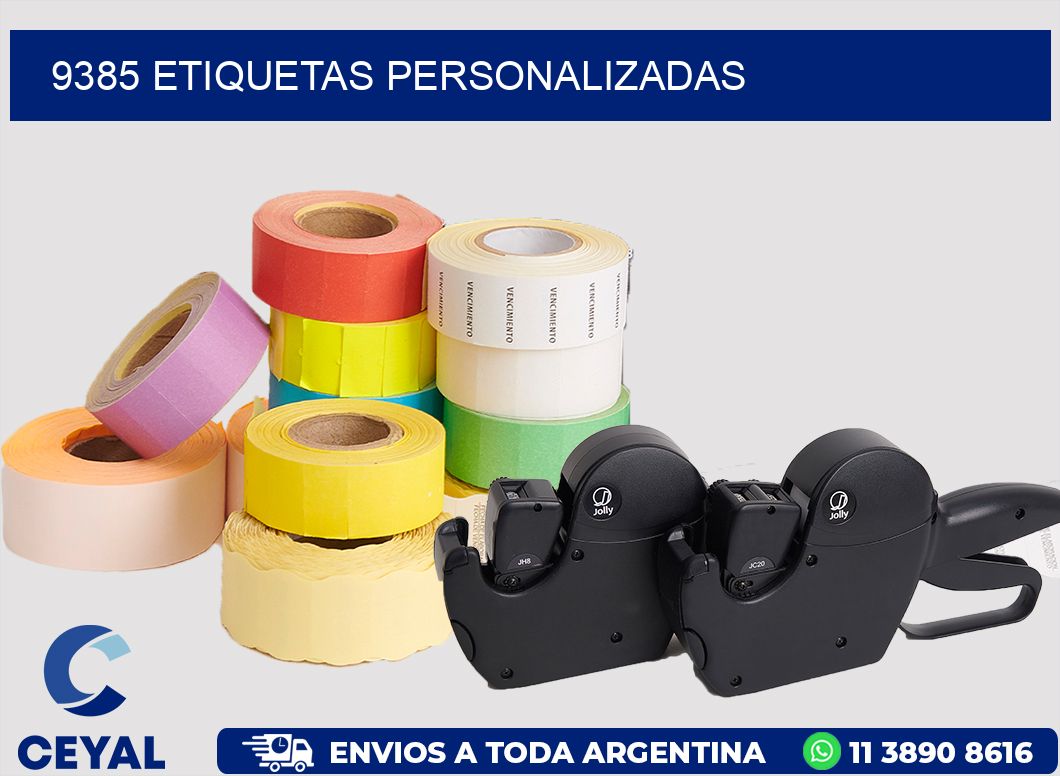 9385 ETIQUETAS PERSONALIZADAS