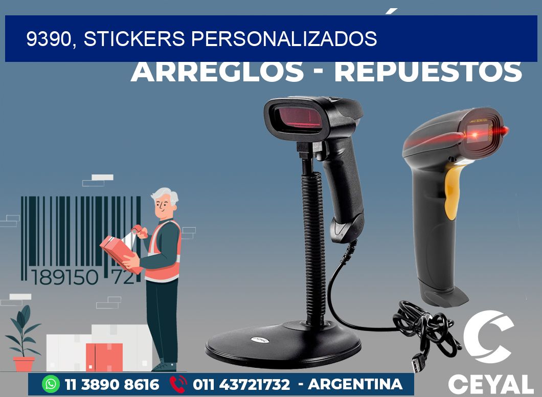 9390, stickers personalizados