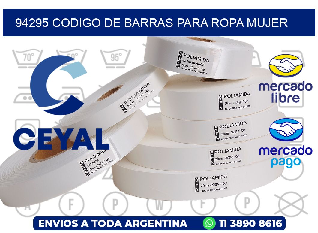 94295 CODIGO DE BARRAS PARA ROPA MUJER