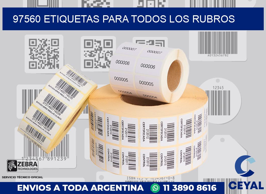 97560 ETIQUETAS PARA TODOS LOS RUBROS