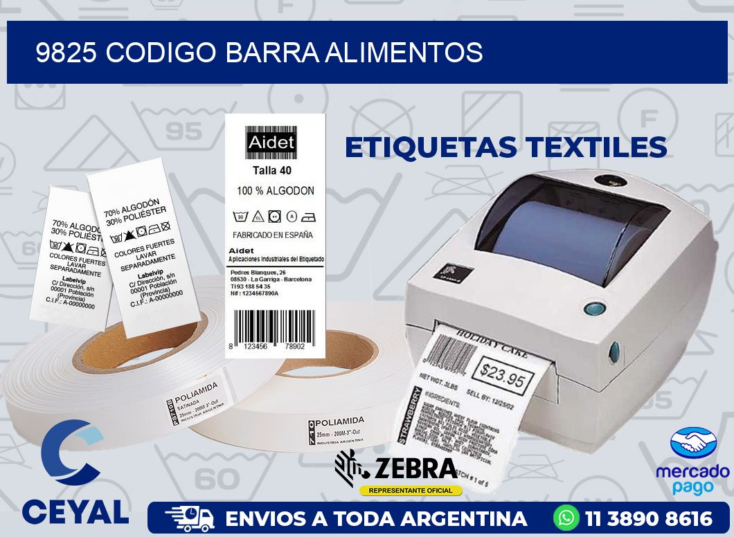 9825 CODIGO BARRA ALIMENTOS