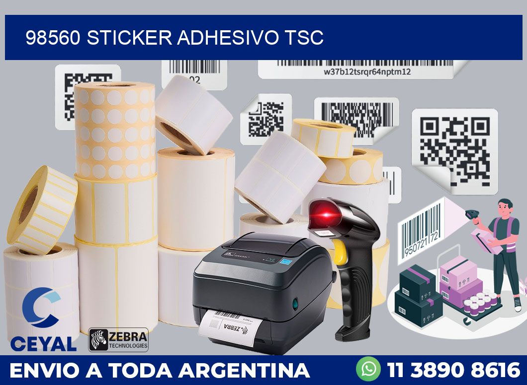 98560 STICKER ADHESIVO TSC
