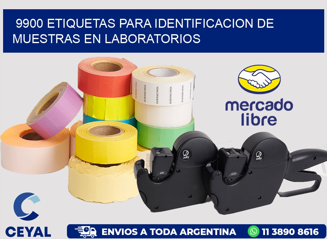 9900 ETIQUETAS PARA IDENTIFICACION DE MUESTRAS EN LABORATORIOS