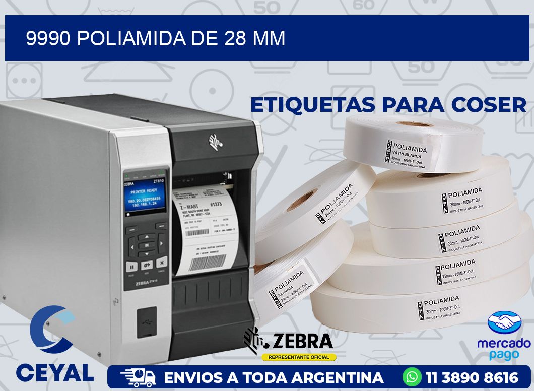 9990 POLIAMIDA DE 28 MM