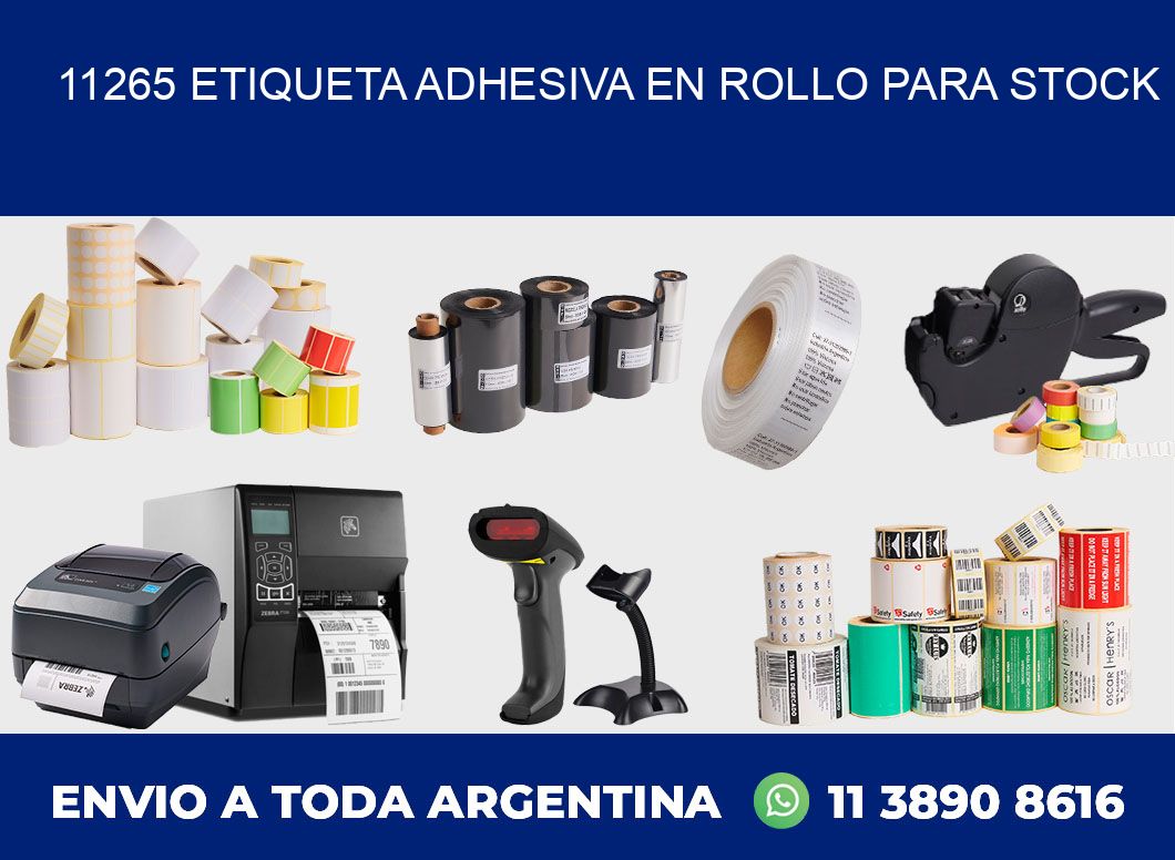 11265 ETIQUETA ADHESIVA EN ROLLO PARA STOCK