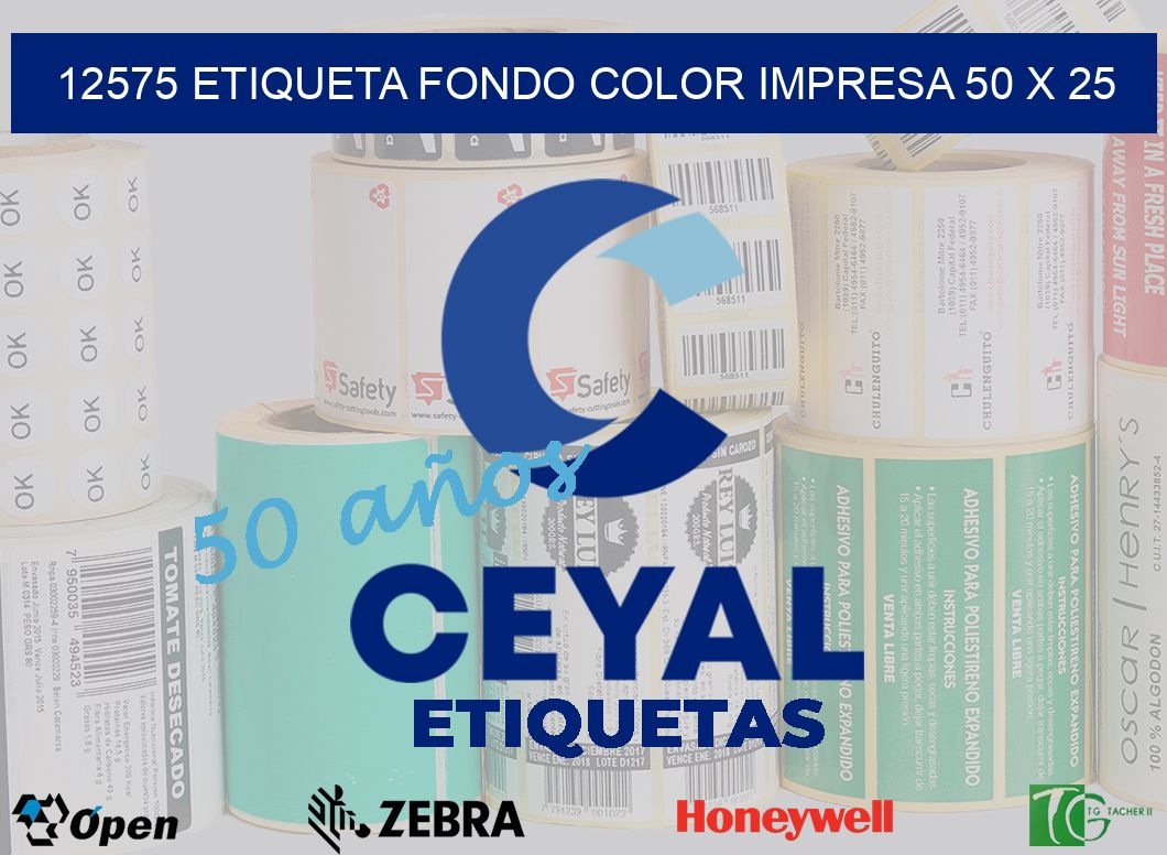 12575 ETIQUETA FONDO COLOR IMPRESA 50 X 25
