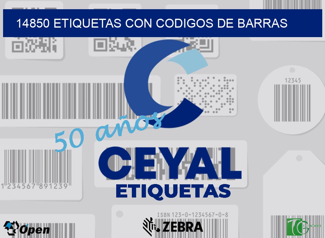 14850 ETIQUETAS CON CODIGOS DE BARRAS