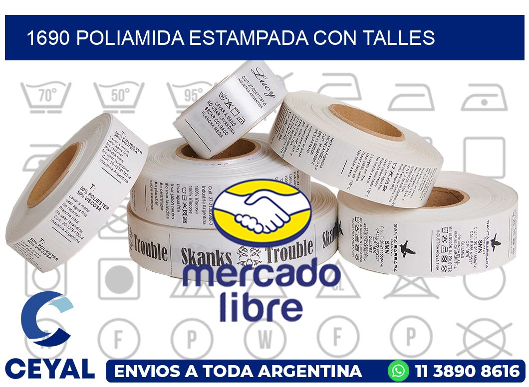 1690 POLIAMIDA ESTAMPADA CON TALLES