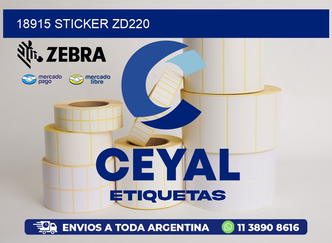 18915 STICKER ZD220