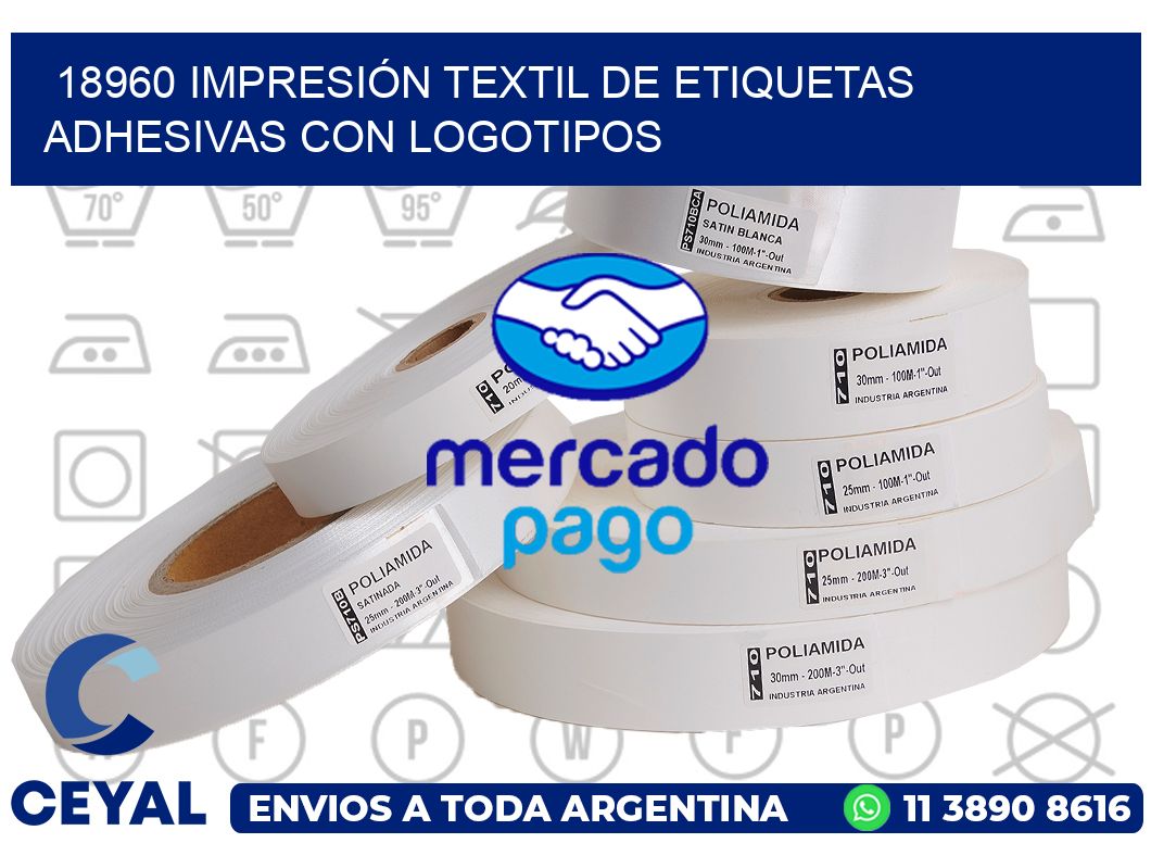 18960 IMPRESIÓN TEXTIL DE ETIQUETAS ADHESIVAS CON LOGOTIPOS